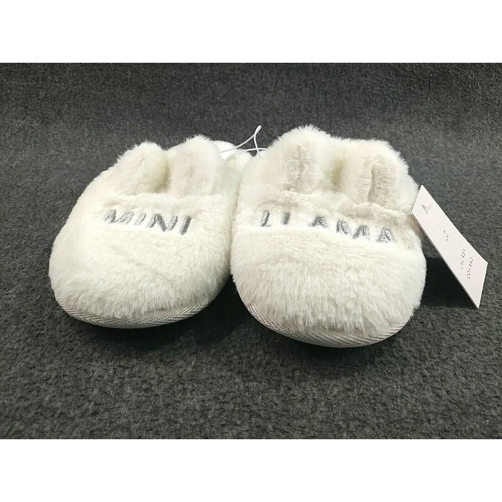 Lauren Conrad Kids 7/8 Mini Llama Scuff Slippers Indoor/Outdoor Memory foam